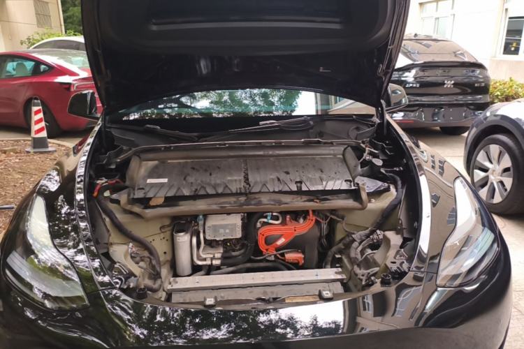 Used Tesla Model Y 2022 Revised Version Rear-Wheel Drive Engine Bay