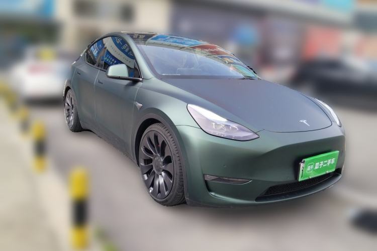 Used Tesla Model Y 2022 Performance High-Performance All-Wheel-Drive Version Front Right 45 Deg