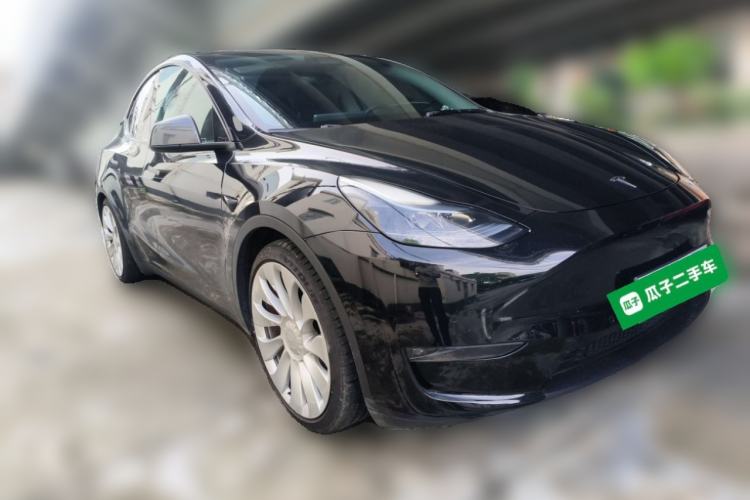 Used Tesla Model Y 2022 Performance High-Performance All-Wheel-Drive Version Front Right 45 Deg