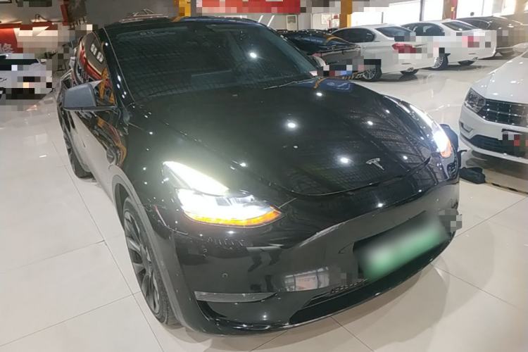 Used Tesla Model Y 2022 Revised Version Long-Range All-Wheel Drive Front Right 45 Deg