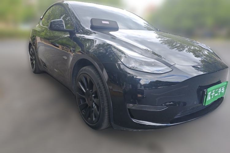 Used Tesla Model Y 2022 Revised Version Long-Range All-Wheel Drive Front Right 45 Deg