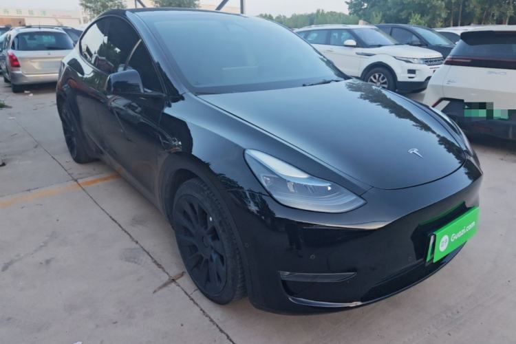 Used Tesla Model Y 2022 Revised Version Long-Range All-Wheel Drive Front Right 45 Deg