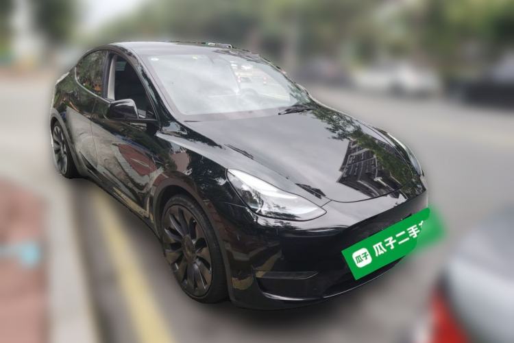 Used Tesla Model Y 2022 Performance High-Performance All-Wheel-Drive Version Front Right 45 Deg