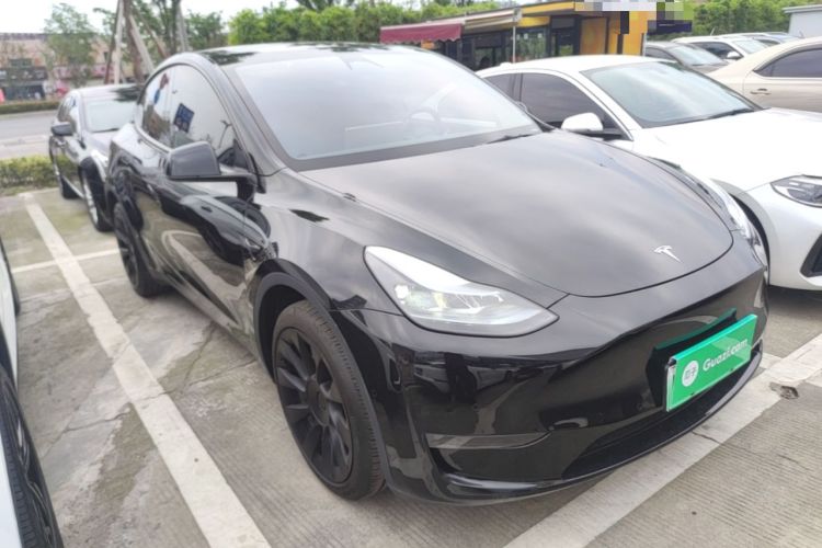 Used Tesla Model Y 2022 Revised Version Long-Range All-Wheel Drive Front Right 45 Deg