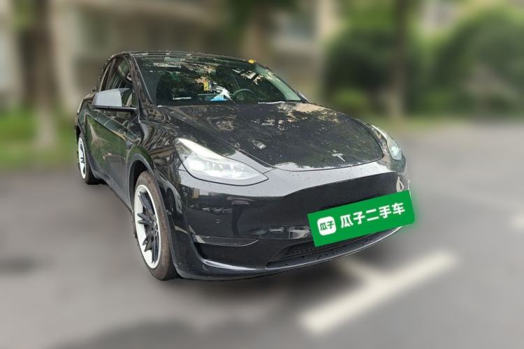 Used Tesla Model Y 2022 Revised Version Long-Range All-Wheel Drive Front Right 45 Deg