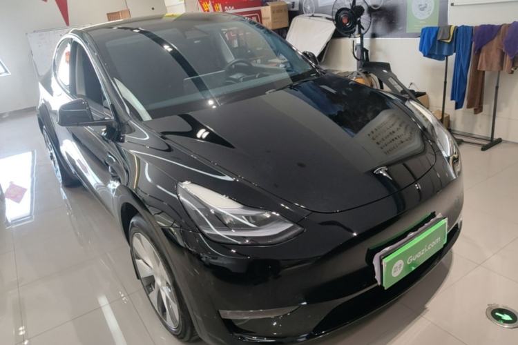 Used Tesla Model Y 2022 Revised Version Long-Range All-Wheel Drive Front Right 45 Deg