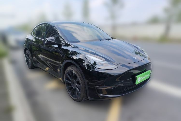 Used Tesla Model Y 2022 Revised Version Long-Range All-Wheel Drive Front Right 45 Deg