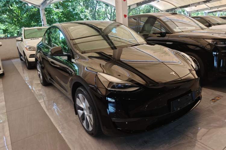 Used Tesla Model Y 2022 Revised Version Long-Range All-Wheel Drive Front Right 45 Deg