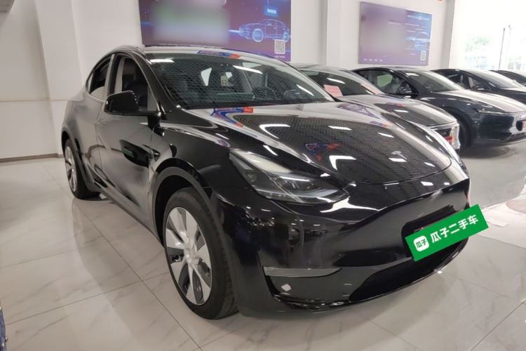 Used Tesla Model Y 2022 Revised Version Long-Range All-Wheel Drive Front Right 45 Deg