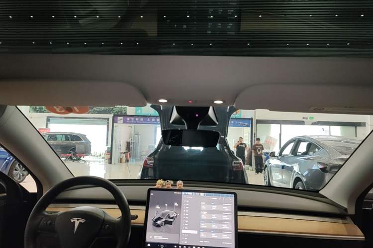 Used Tesla Model Y 2022 Rear-Wheel-Drive Version Headliner