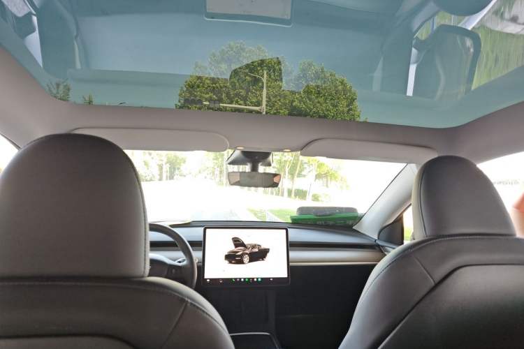 Used Tesla Model Y 2022 Revised Version Long-Range All-Wheel Drive Headliner