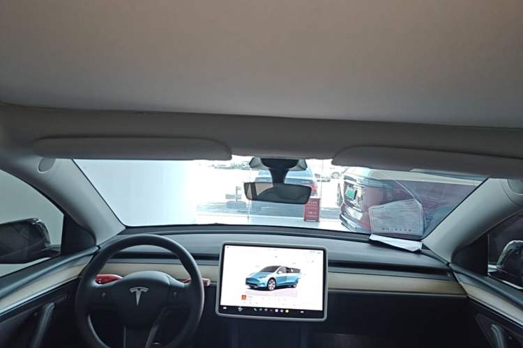 Used Tesla Model Y 2022 Long-Range All-Wheel-Drive Version Headliner