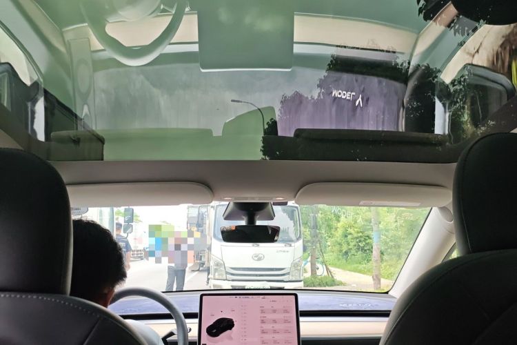 Used Tesla Model Y 2022 Long-Range All-Wheel-Drive Version Headliner