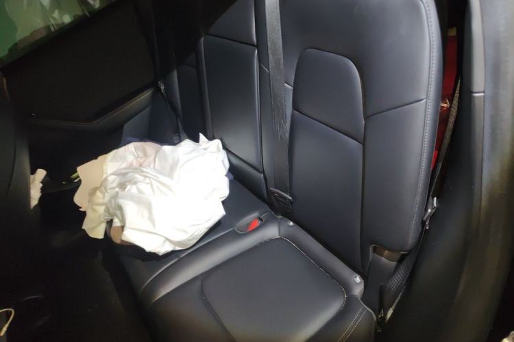 Used Tesla Model Y 2022 Long-Range All-Wheel-Drive Version Left Rear Seat