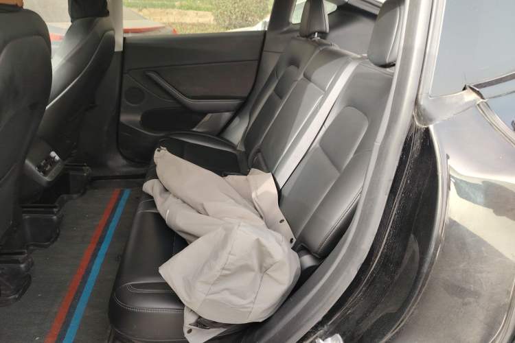 Used Tesla Model Y 2022 Long-Range All-Wheel-Drive Version Left Rear Seat