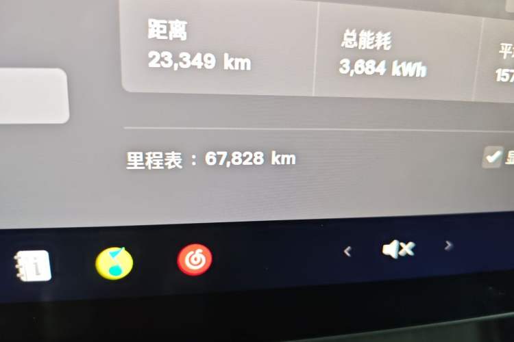 Used Tesla Model Y 2022 Revised Version Rear-Wheel Drive Odometer Close Up