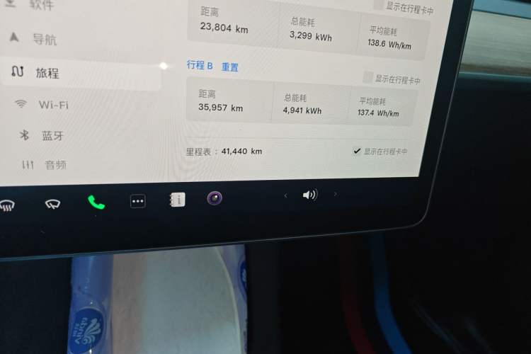 Used Tesla Model Y 2022 Rear-Wheel-Drive Version Odometer Close Up