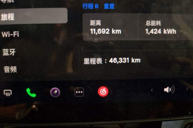 Used Tesla Model Y 2022 Rear-Wheel-Drive Version Odometer Close Up