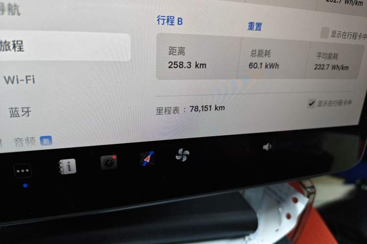 Used Tesla Model Y 2022 Rear-Wheel-Drive Version Odometer Close Up