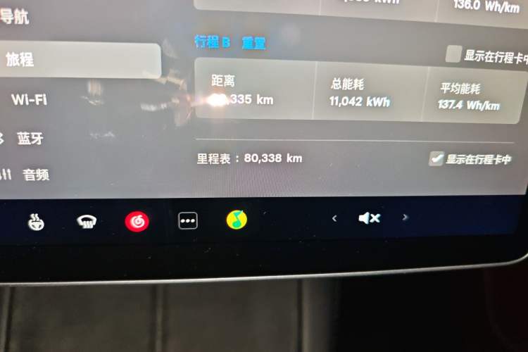 Used Tesla Model Y 2022 Rear-Wheel-Drive Version Odometer Close Up