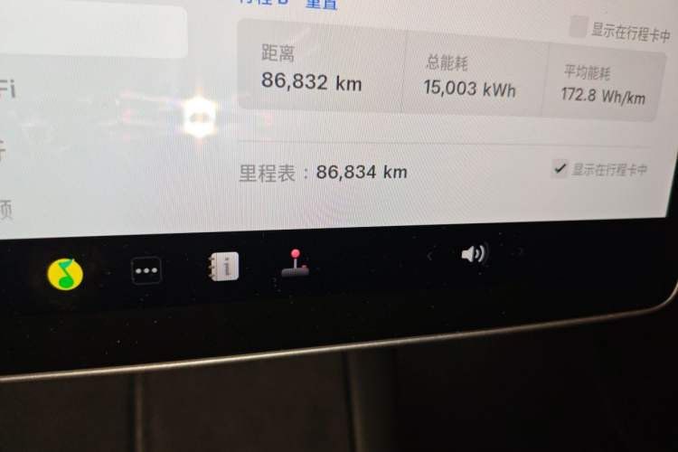 Used Tesla Model Y 2022 Performance High-Performance All-Wheel-Drive Version Odometer Close Up