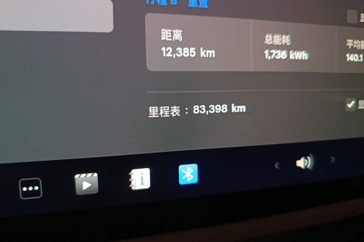 Used Tesla Model Y 2022 Rear-Wheel-Drive Version Odometer Close Up