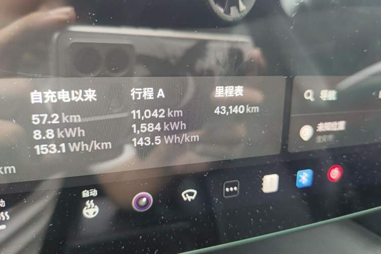 Used Tesla Model Y 2022 Revised Version Rear-Wheel Drive Odometer Close Up
