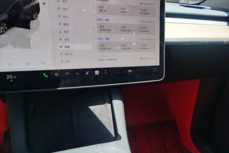 Used Tesla Model Y 2022 Revised Version Rear-Wheel Drive Odometer Close Up