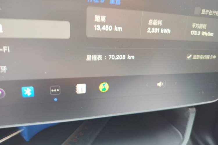 Used Tesla Model Y 2022 Rear-Wheel-Drive Version Odometer Close Up