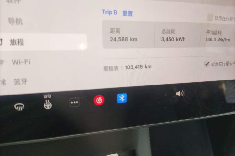 Used Tesla Model Y 2022 Rear-Wheel-Drive Version Odometer Close Up