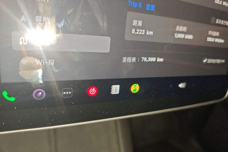 Used Tesla Model Y 2022 Rear-Wheel-Drive Version Odometer Close Up