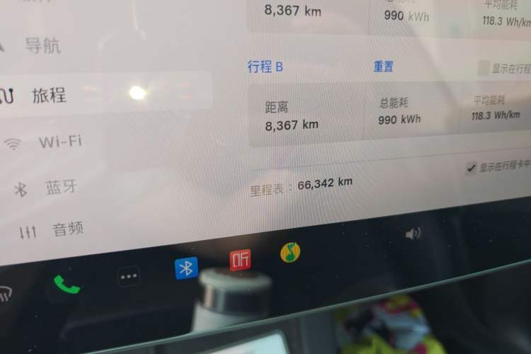 Used Tesla Model Y 2022 Revised Version Rear-Wheel Drive Odometer Close Up