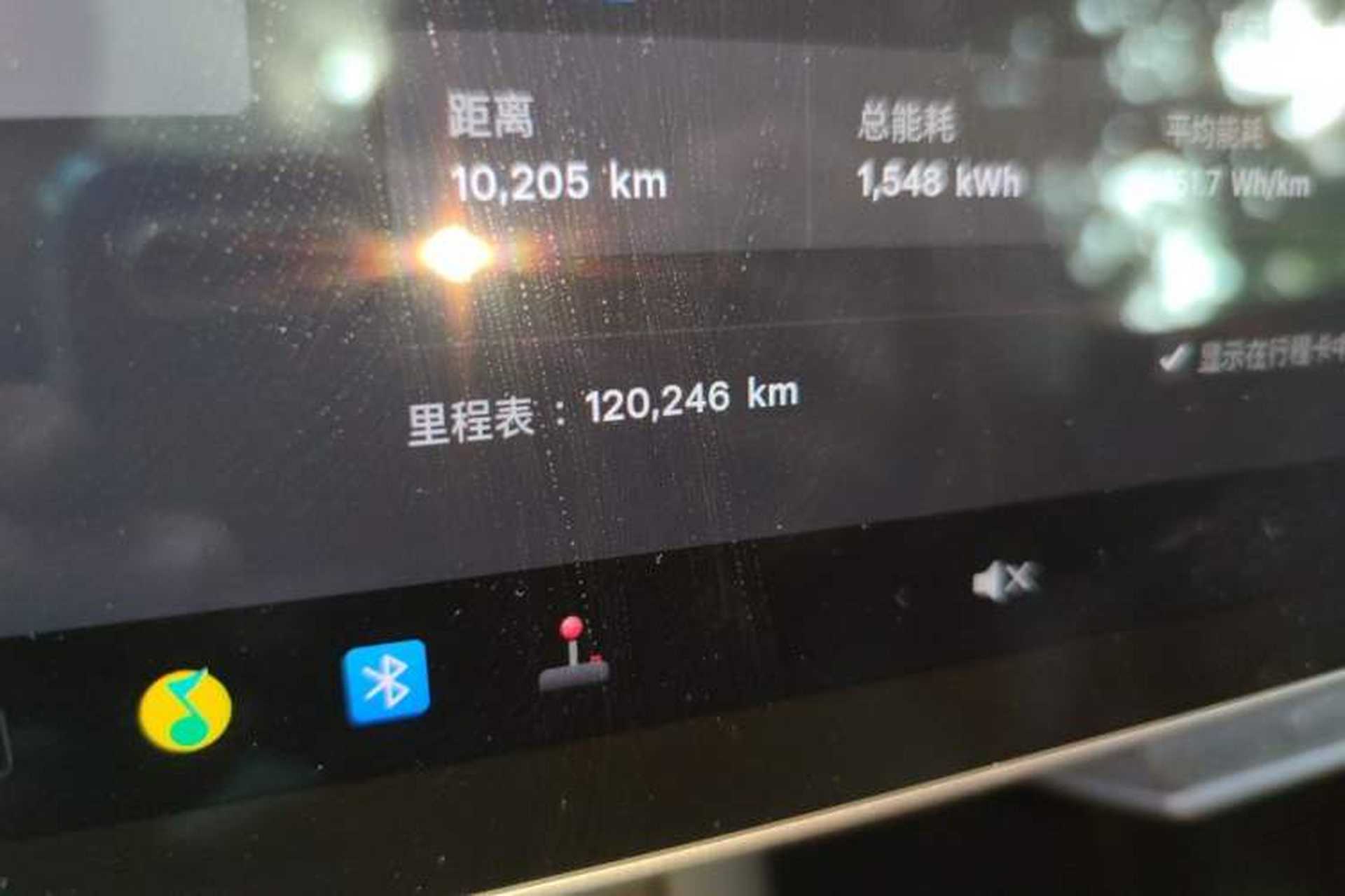Used Tesla Model Y 2022 Rear-Wheel-Drive Version Odometer Close Up