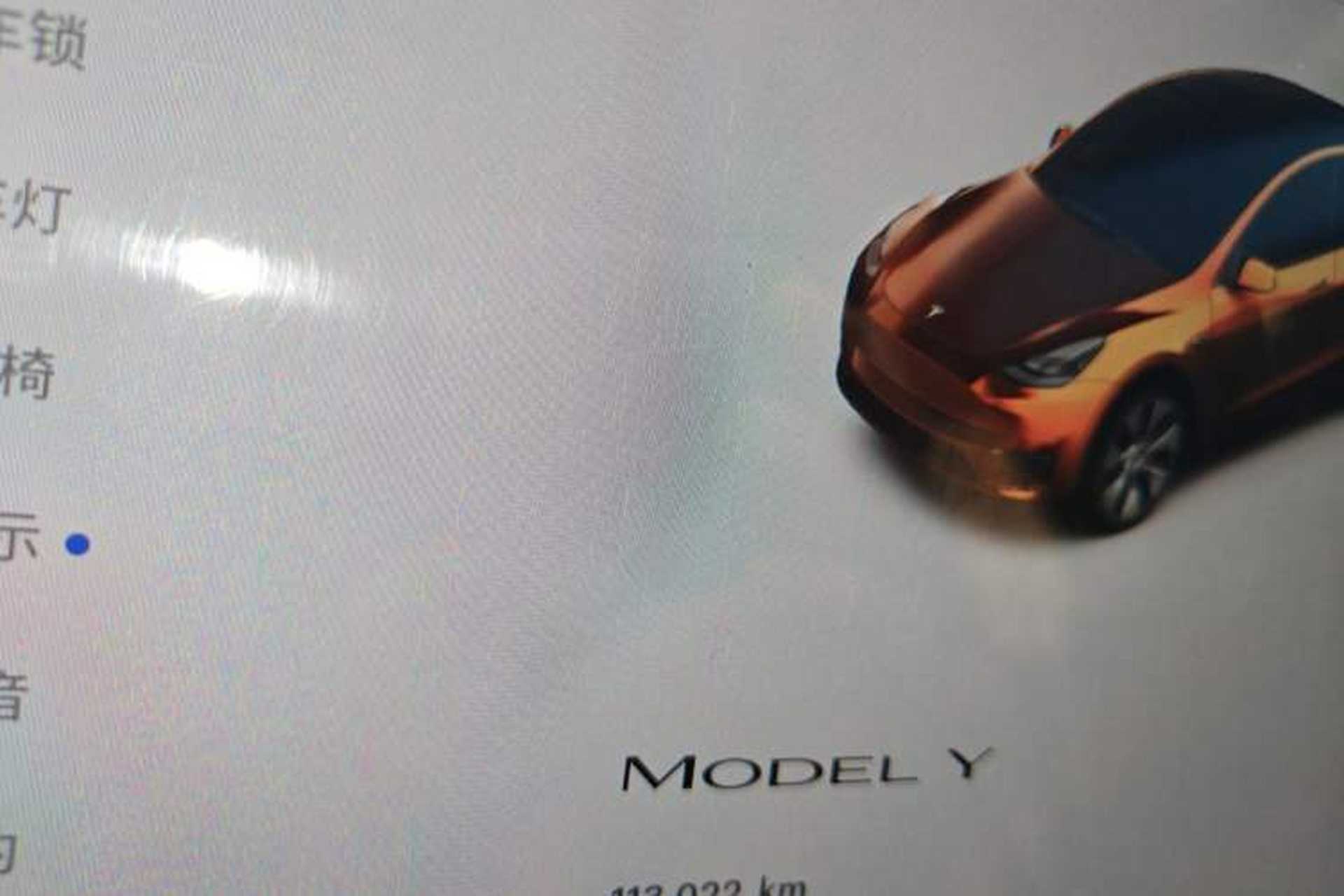 Used Tesla Model Y 2022 Rear-Wheel-Drive Version Odometer Close Up