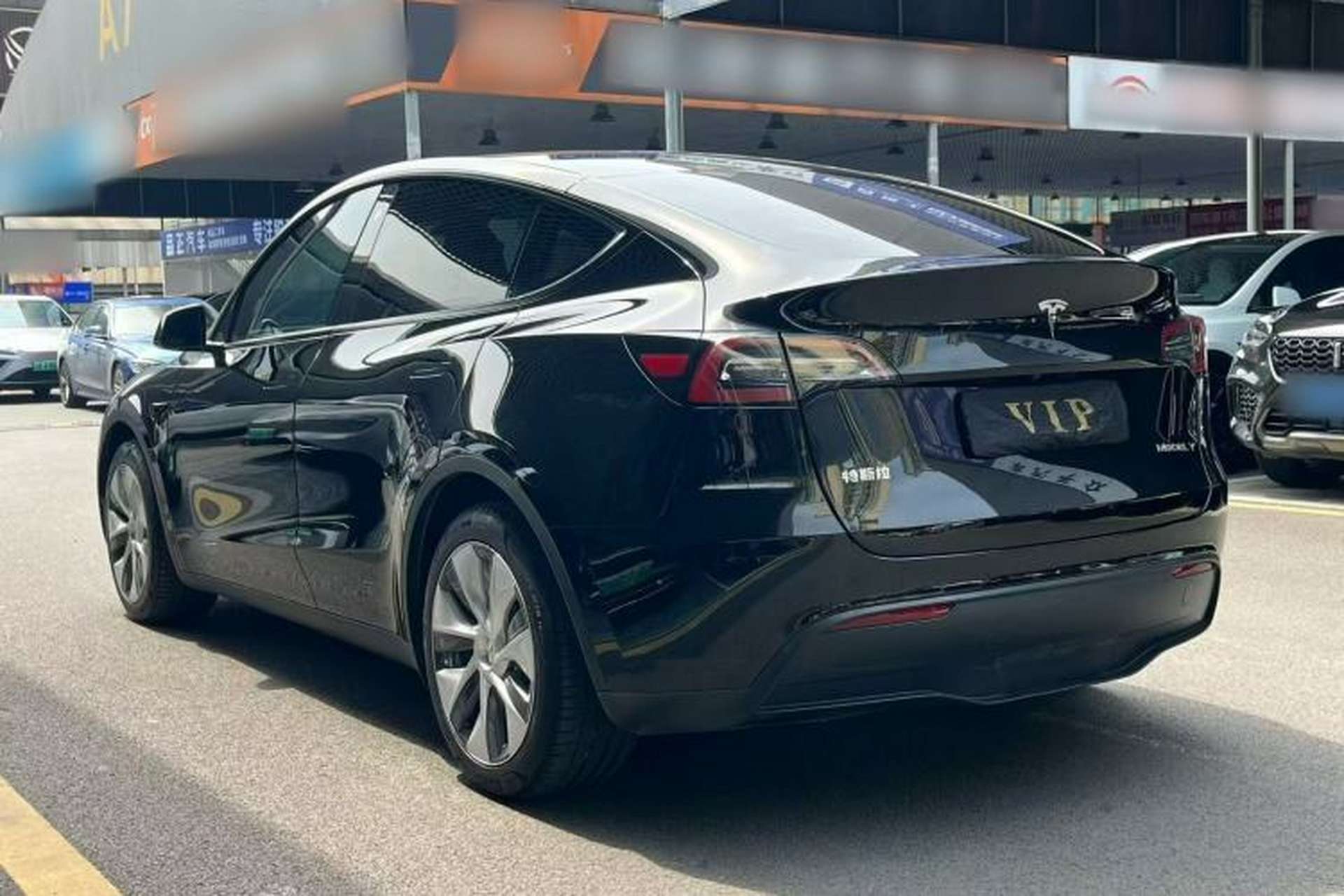 Used Tesla Model Y 2022 Rear-Wheel-Drive Version Rear Left 45 Deg