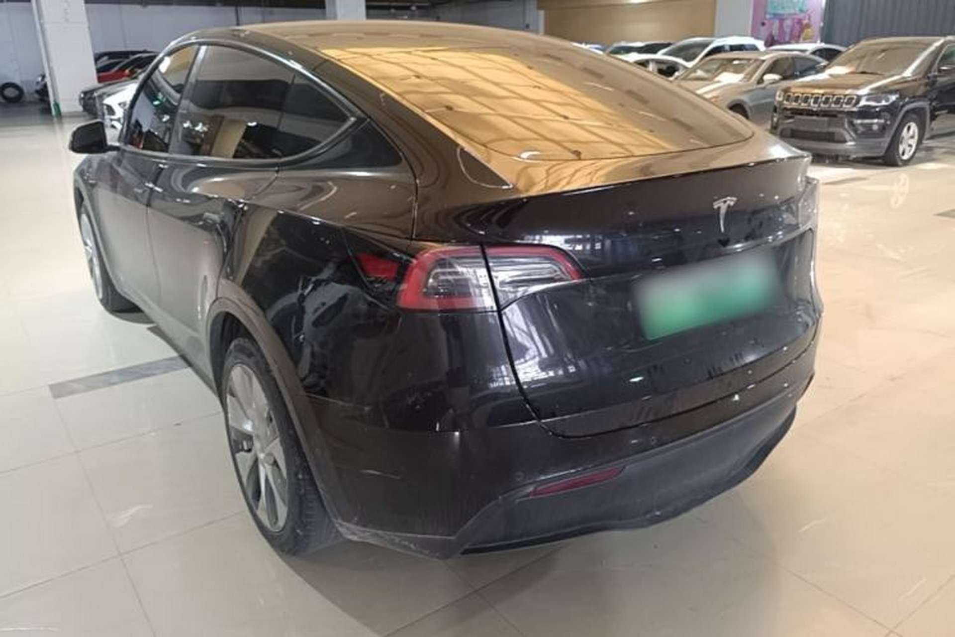 Used Tesla Model Y 2022 Revised Version Long-Range All-Wheel Drive Rear Left 45 Deg