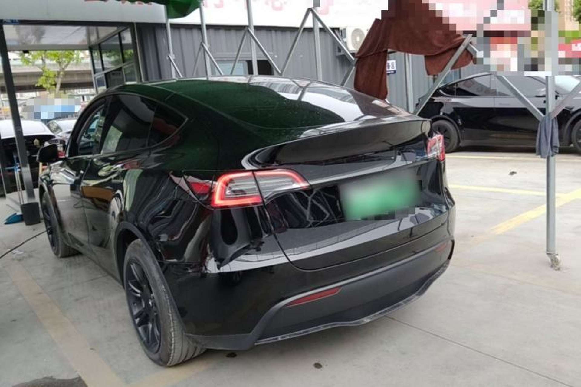 Used Tesla Model Y 2022 Revised Version Rear-Wheel Drive Rear Left 45 Deg