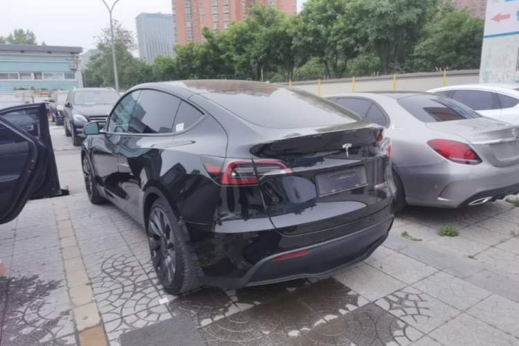 Used Tesla Model Y 2022 Performance High-Performance All-Wheel-Drive Version Rear Left 45 Deg