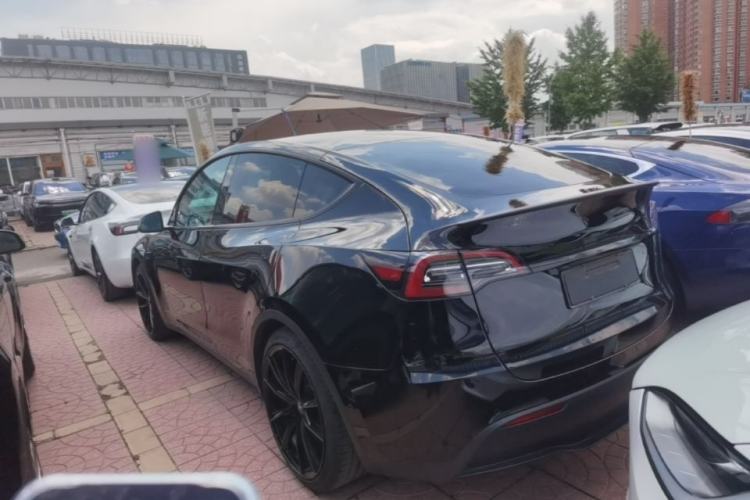Used Tesla Model Y 2022 Performance High-Performance All-Wheel-Drive Version Rear Left 45 Deg
