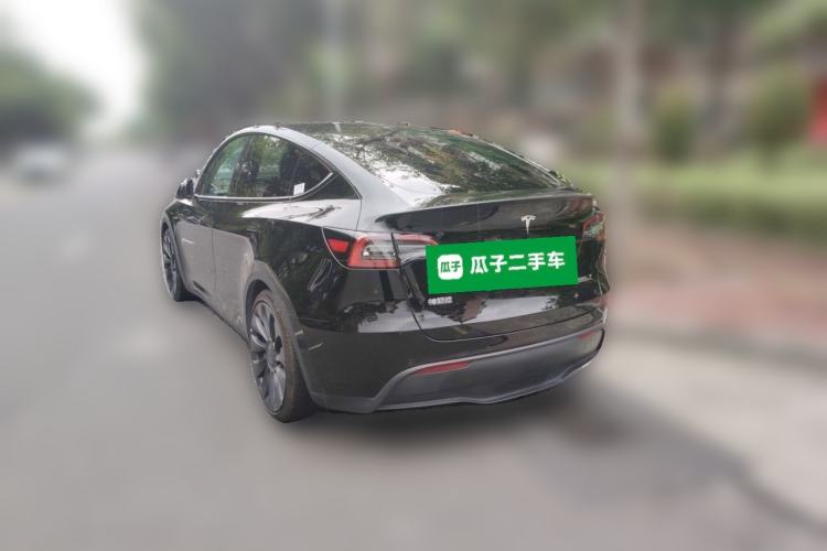Used Tesla Model Y 2022 Performance High-Performance All-Wheel-Drive Version Rear Left 45 Deg