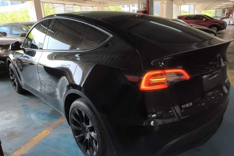 Used Tesla Model Y 2022 Long-Range All-Wheel-Drive Version Rear Left 45 Deg
