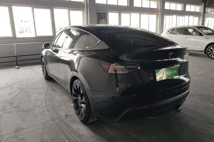 Used Tesla Model Y 2022 Performance High-Performance All-Wheel-Drive Version Rear Left 45 Deg