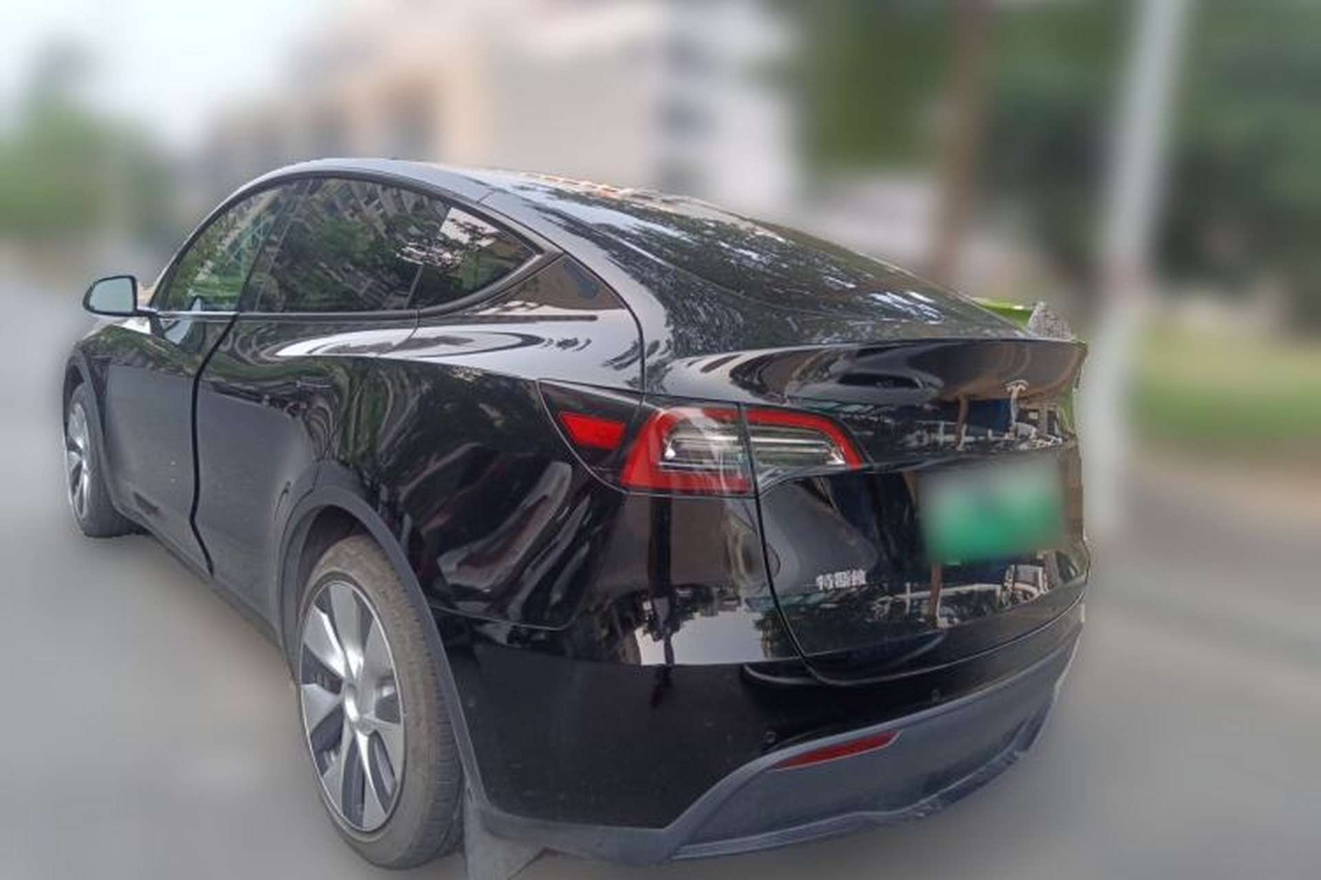 Used Tesla Model Y 2022 Revised Version Rear-Wheel Drive Rear Left 45 Deg