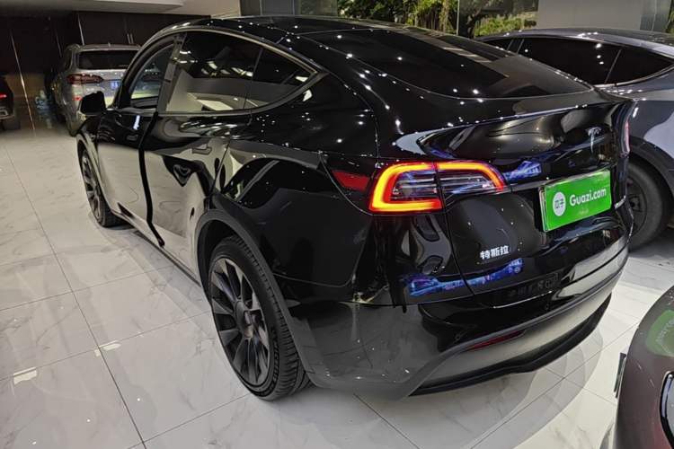 Used Tesla Model Y 2022 Long-Range All-Wheel-Drive Version Rear Left 45 Deg