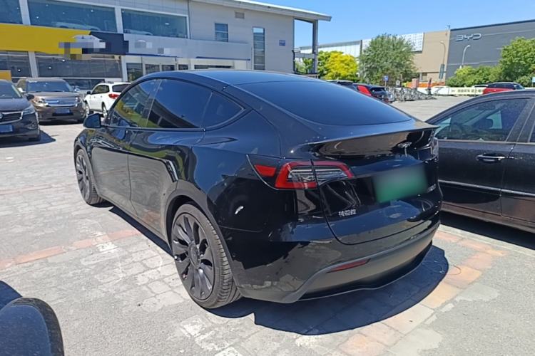 Used Tesla Model Y 2022 Performance High-Performance All-Wheel-Drive Version Rear Left 45 Deg