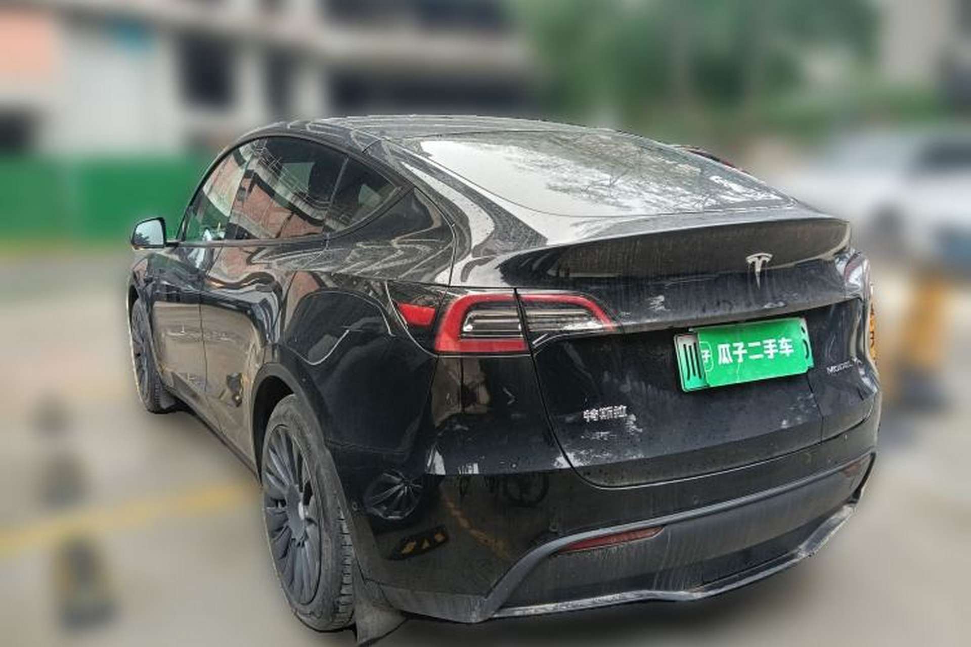 Used Tesla Model Y 2022 Revised Version Rear-Wheel Drive Rear Left 45 Deg