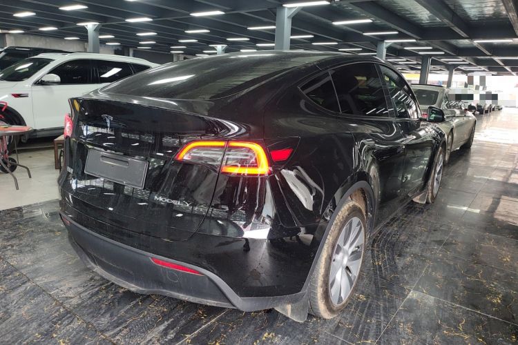 Used Tesla Model Y 2022 Revised Version Long-Range All-Wheel Drive Rear Right 45 Deg
