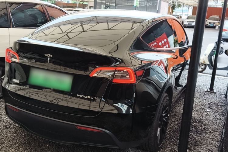 Used Tesla Model Y 2022 Revised Version Long-Range All-Wheel Drive Rear Right 45 Deg