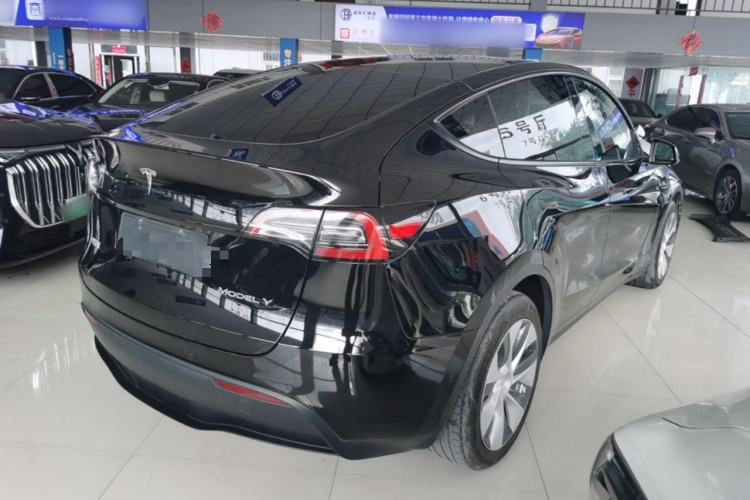 Used Tesla Model Y 2022 Revised Version Long-Range All-Wheel Drive Rear Right 45 Deg