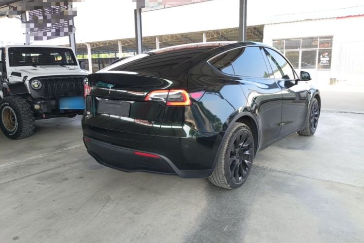 Used Tesla Model Y 2022 Revised Version Long-Range All-Wheel Drive Rear Right 45 Deg